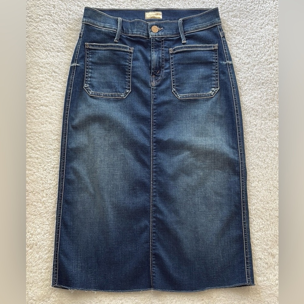 MOTHER Denim HW Patchie Skirt - Picture 7 of 12